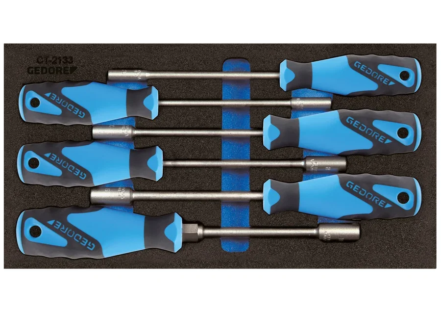 GEDORE socket wrench set in 1/3 Check-Tool module, catalogue image
