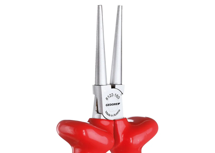 GEDORE VDE round-nose pliers with dipped insulation, detail image