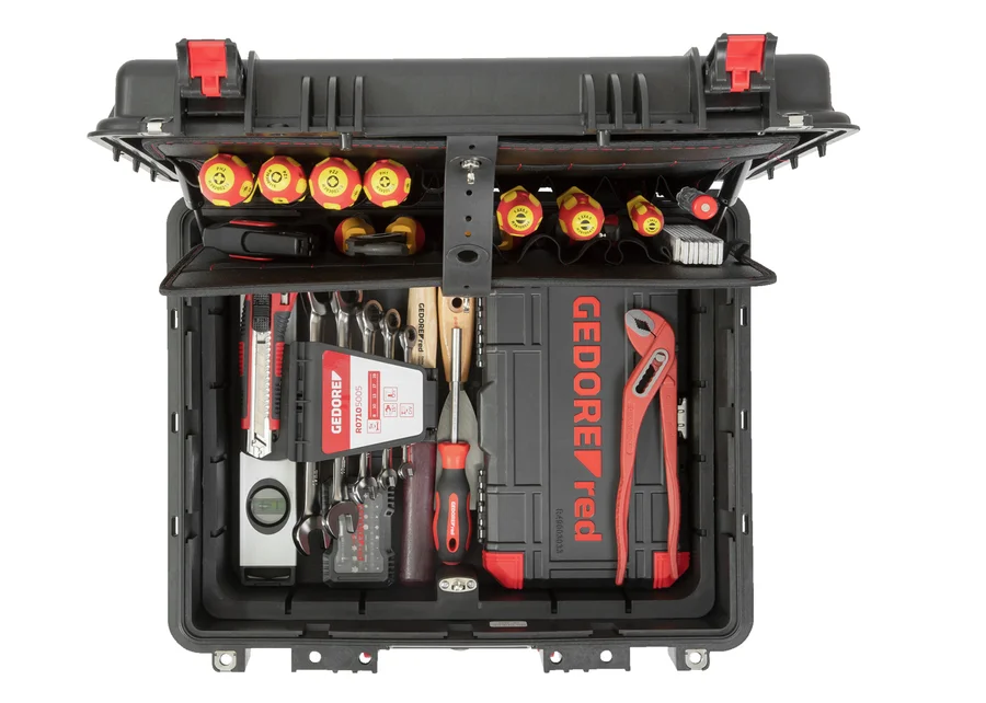 GEDOREred Werkzeugkoffer Elektriker 89-teilig, Produktbild Nummer 2