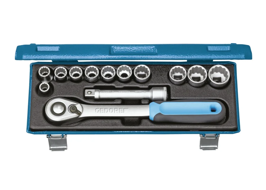 GEDORE 1/2" socket set, 13-piece, catalog image no. 2