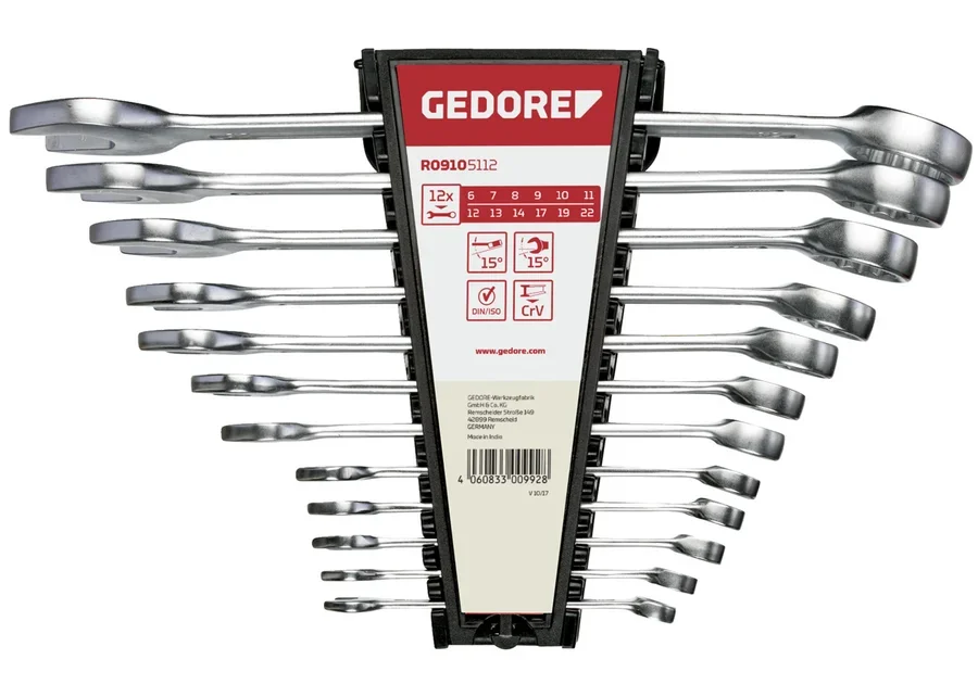 GEDOREred 12-piece metric combination wrench set, catalog image no. 7