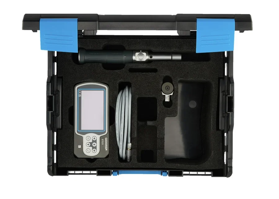 GEDORE electronic torque wrench with display and cable, catalogue image