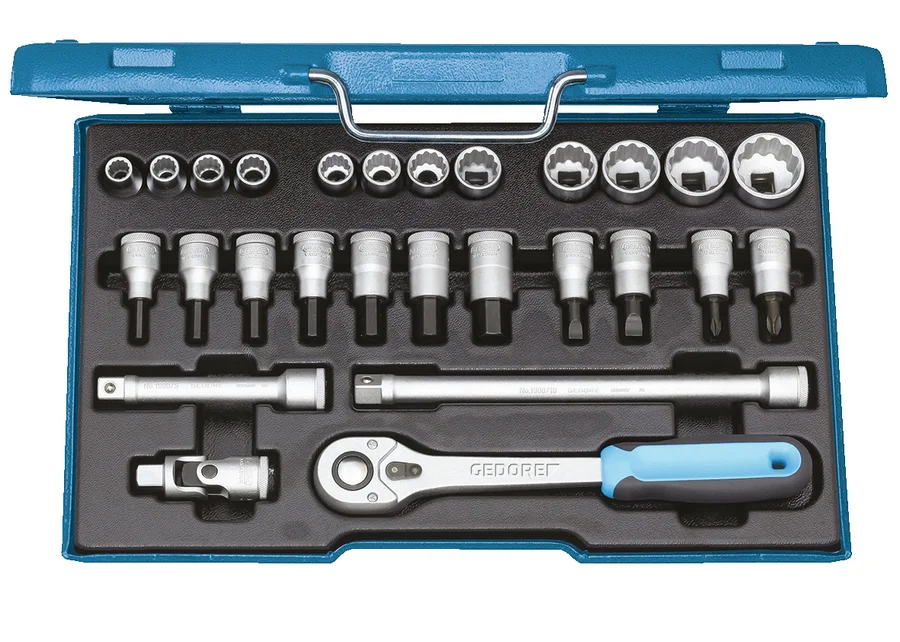 GEDORE 1/2" socket set, 27-piece, catalog image no. 3