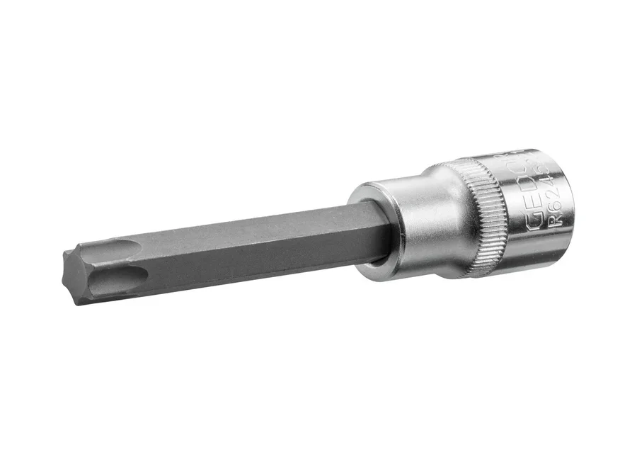 GEDOREred long 1/2" screwdriver bit socket for internal TX screws, catalog image no. 9