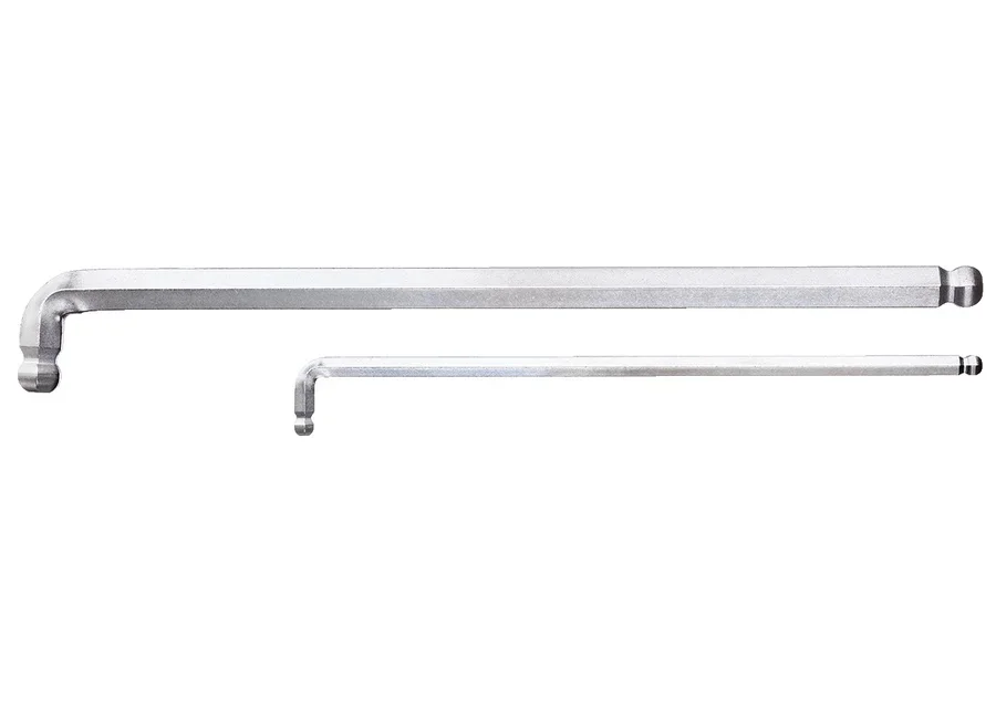 GEDORE extra-long angle screwdriver for hexagon socket screws, with double ball head, catalog image