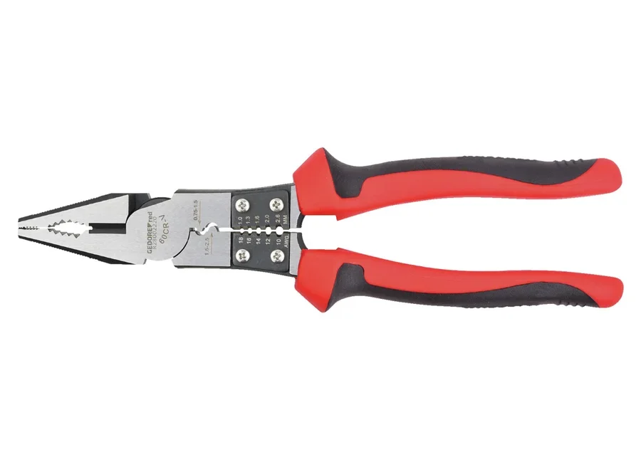 GEDOREred multi-purpose combination pliers, catalog image