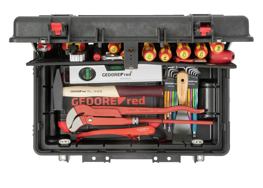 GEDOREred Sanitär 72-piece tool trolley, product image no. 1