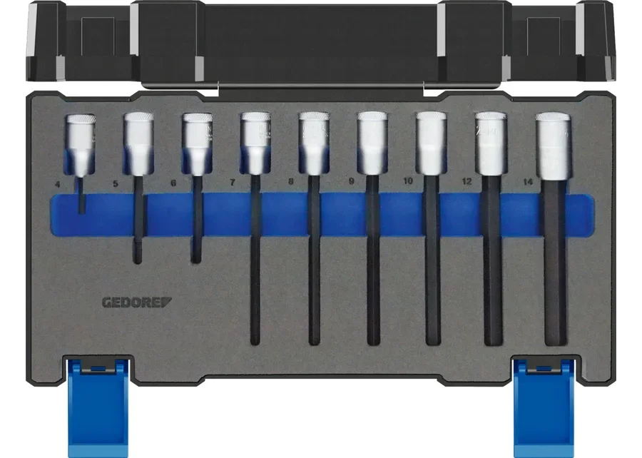 GEDORE 1/2" 9-piece screwdriver bit socket set, catalogue image no. 1