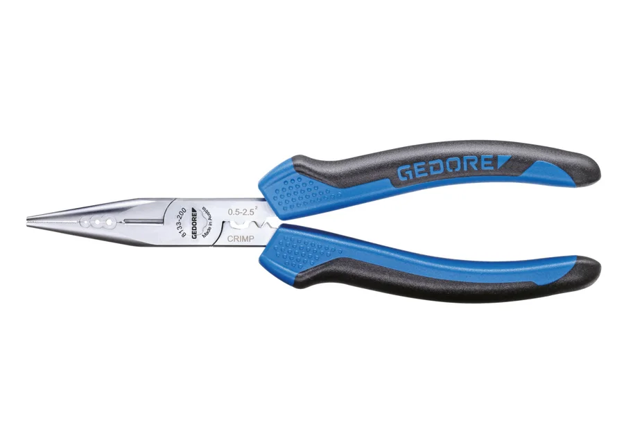 GEDORE straight multifunction pliers with cutter, serrated, catalog image