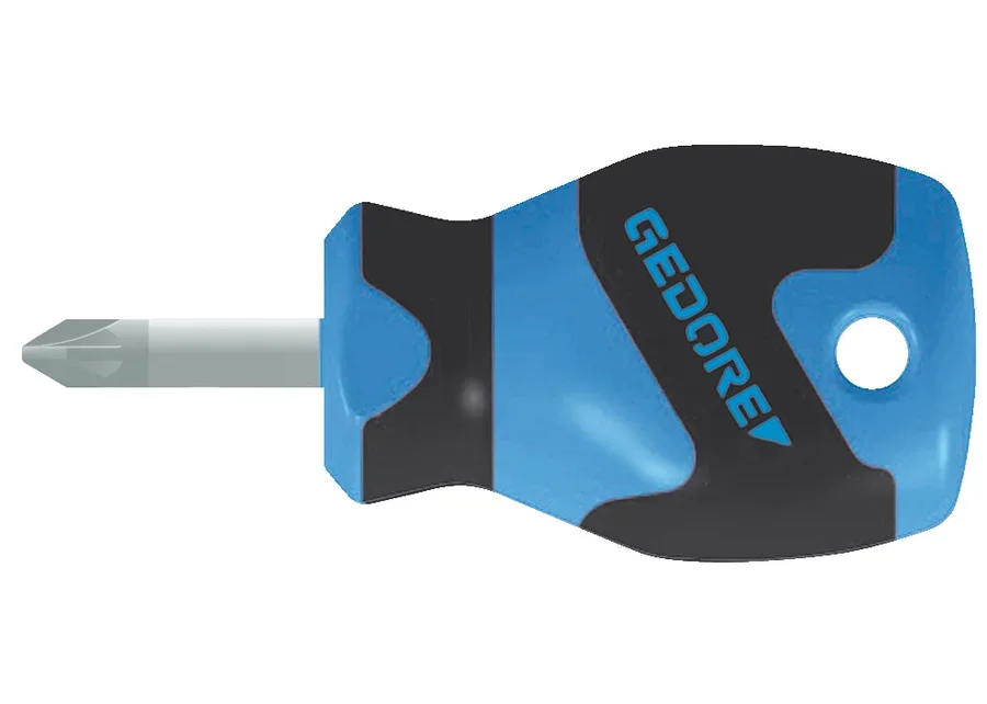 GEDORE 3K screwdriver for PZ Pozidriv screws, short version, catalogue image