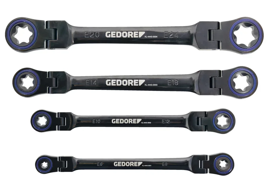 GEDORE Automotive Doppel-Gelenk-Ringratschenschlüssel-Satz, Detailbild Nummer 1
