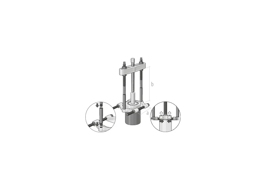 GEDORE puller device, application image no. 2