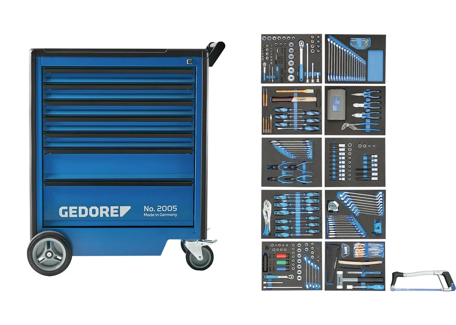 GEDORE Werkzeugwagen mit Werkzeugsortiment 308-teilig, Katalogbild Nummer 1