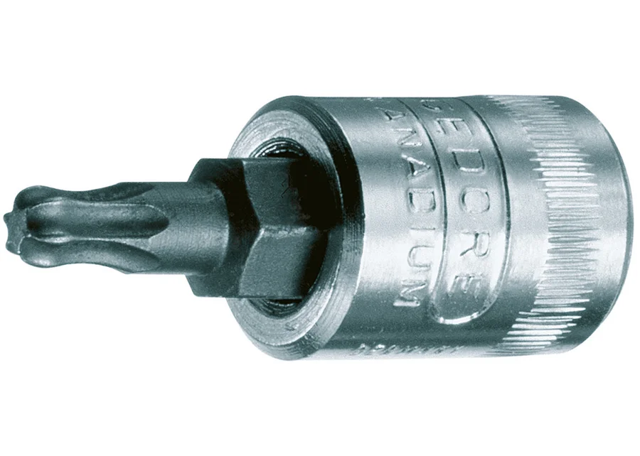 GEDORE 1/4" ball-head screwdriver bit socket for internal TX screws, catalog image
