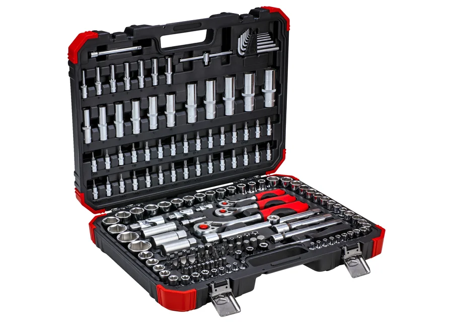 GEDOREred Steckschlüssel-Satz 1/4"+3/8"+1/2" 172-teilig, Produktbild Nummer 2