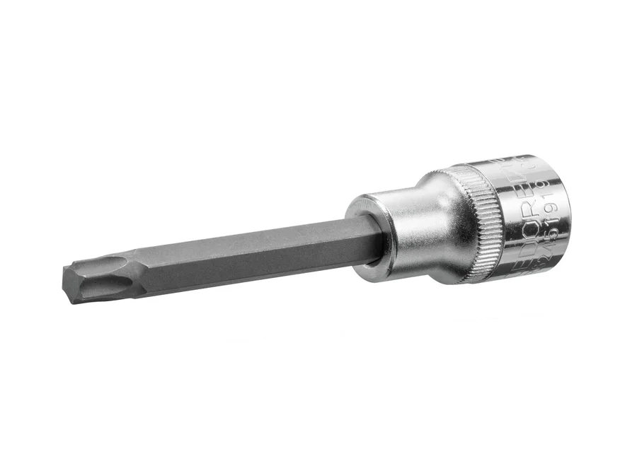 GEDOREred long 1/2" screwdriver bit socket for internal TX screws, catalog image