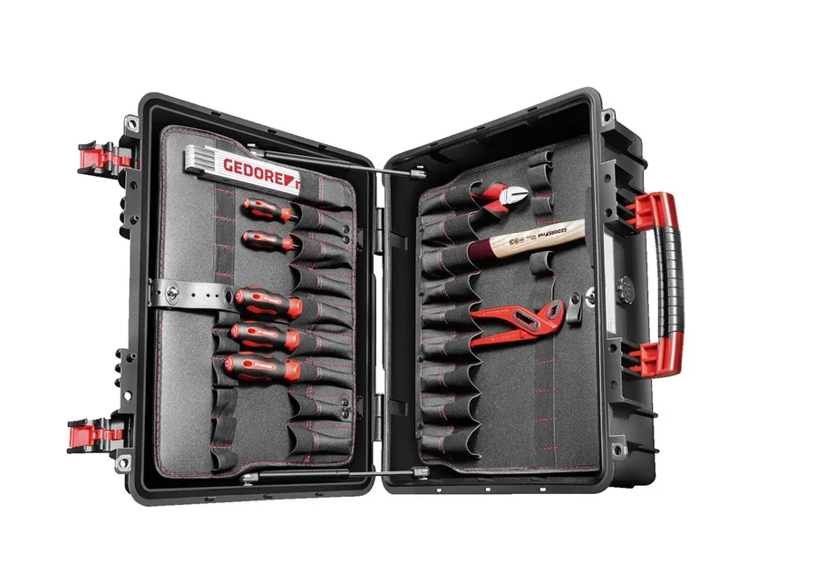 GEDOREred Azubi L 57-piece tool case, catalog image