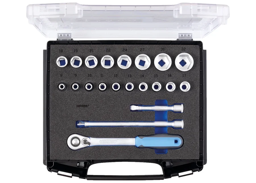 GEDORE 21-piece 1/2" socket wrench set in i-BOXX® 72, catalogue image