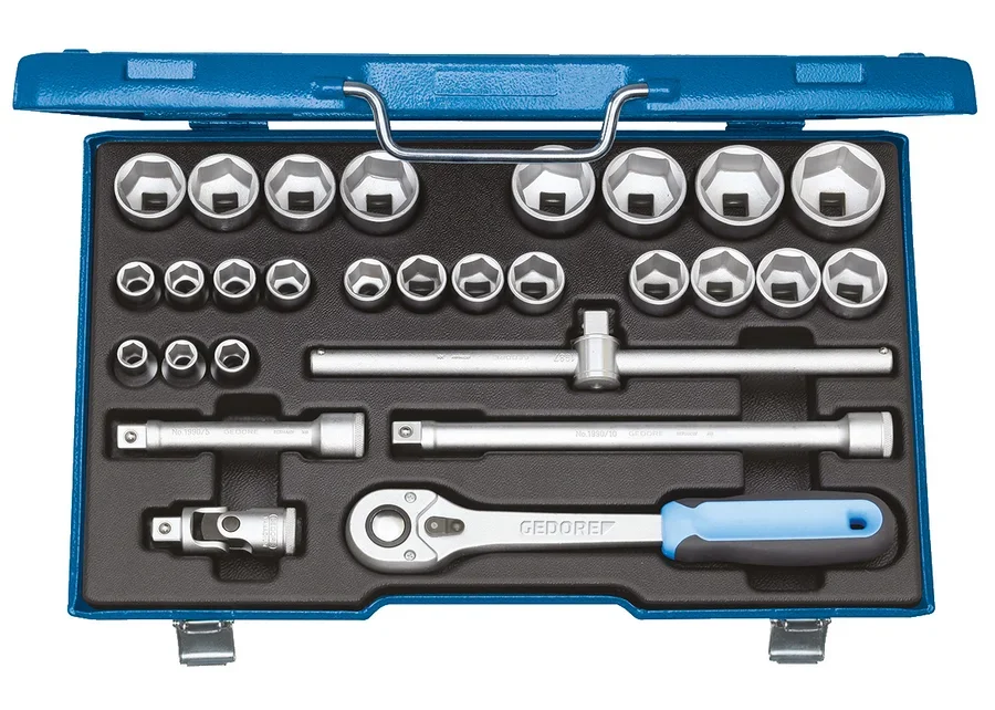 GEDORE 1/2" 28-piece socket wrench set, catalogue image no. 1