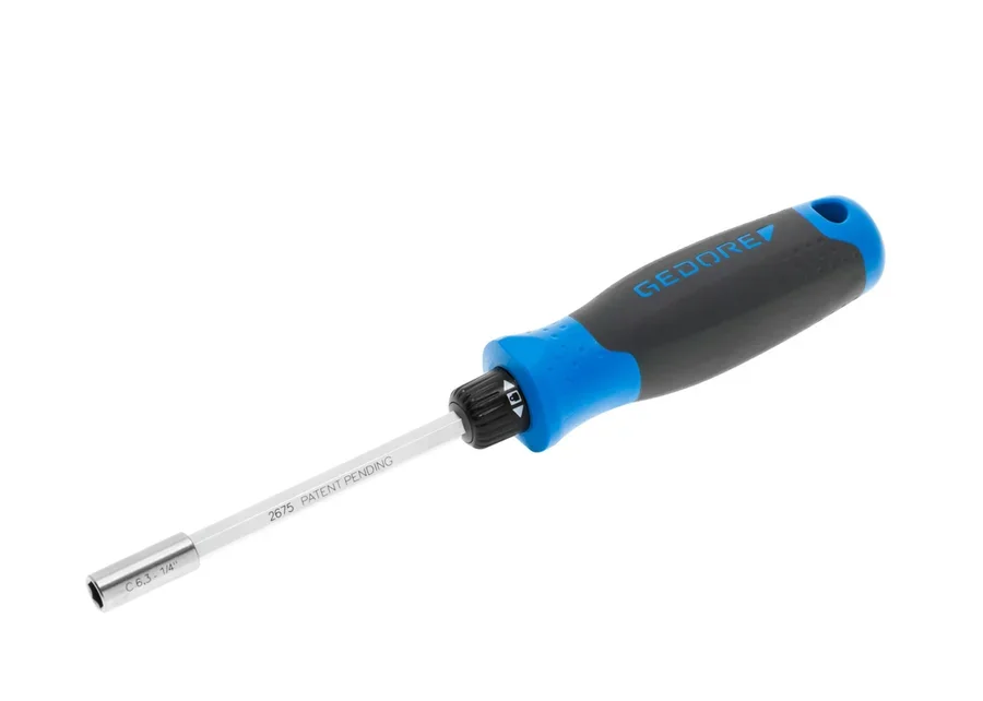 GEDORE SilentGEAR 1/4" ratchet screwdriver with bit holder, product image no. 2