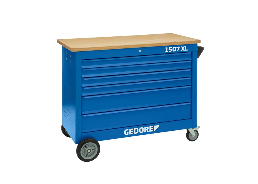 GEDORE rolling workbench with extra-wide drawers, product image no. 4