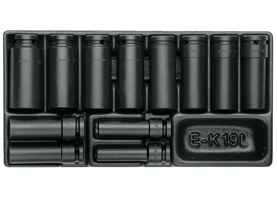 GEDORE 1/2" impact socket set in 1/3 ES module, catalogue image