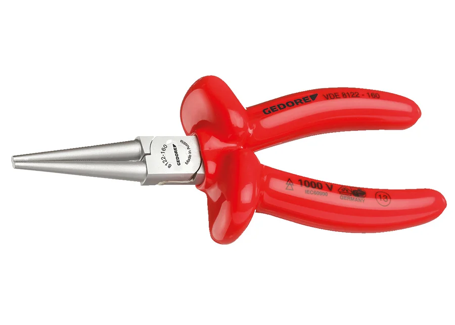 GEDORE VDE round-nose pliers with dipped insulation, product image no. 1