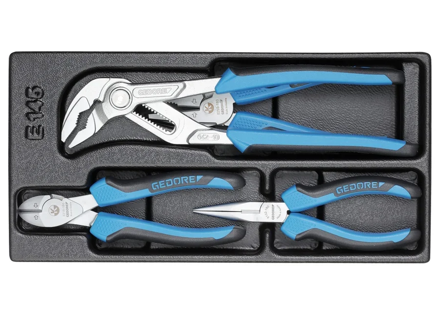 GEDORE pliers assortment in 1/3 ES module, catalog image