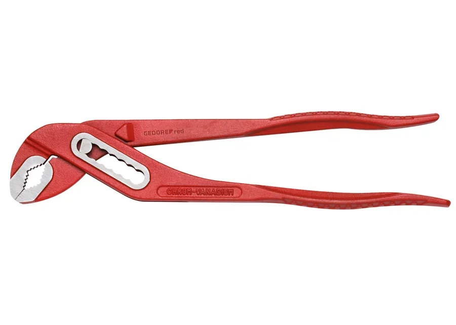 GEDOREred 7-position adjustable water pump pliers, catalog image
