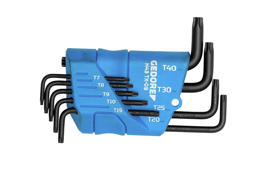 GEDORE angled screwdriver set for internal TX screws, catalog image no. 1
