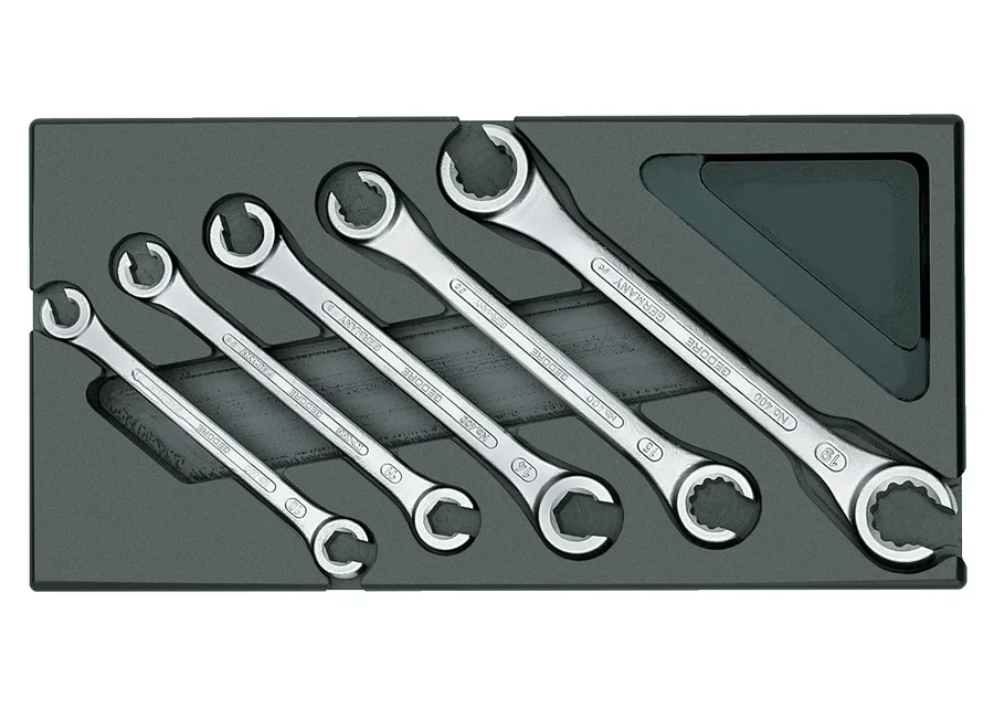 GEDORE open double box-end wrench set in 1/3 ES module, catalogue image