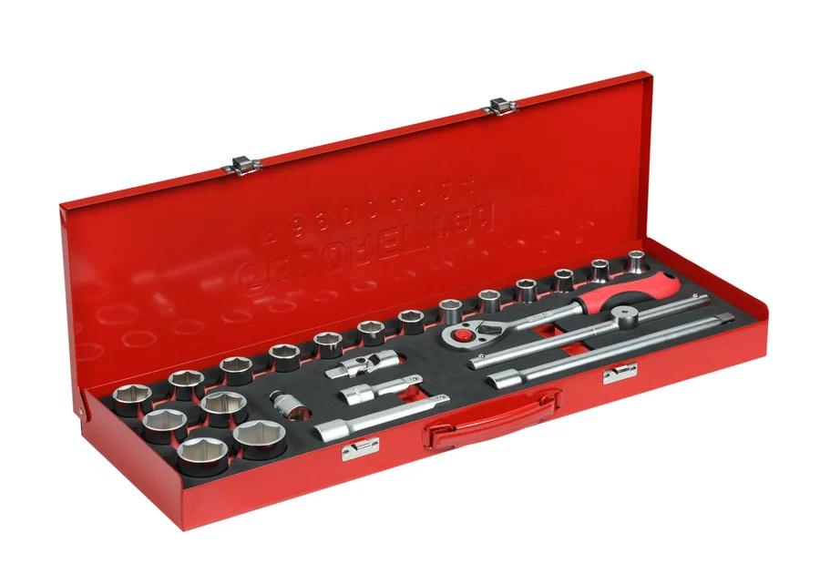 GEDOREred Steckschlüssel-Satz 1/2" 24-teilig, Produktbild