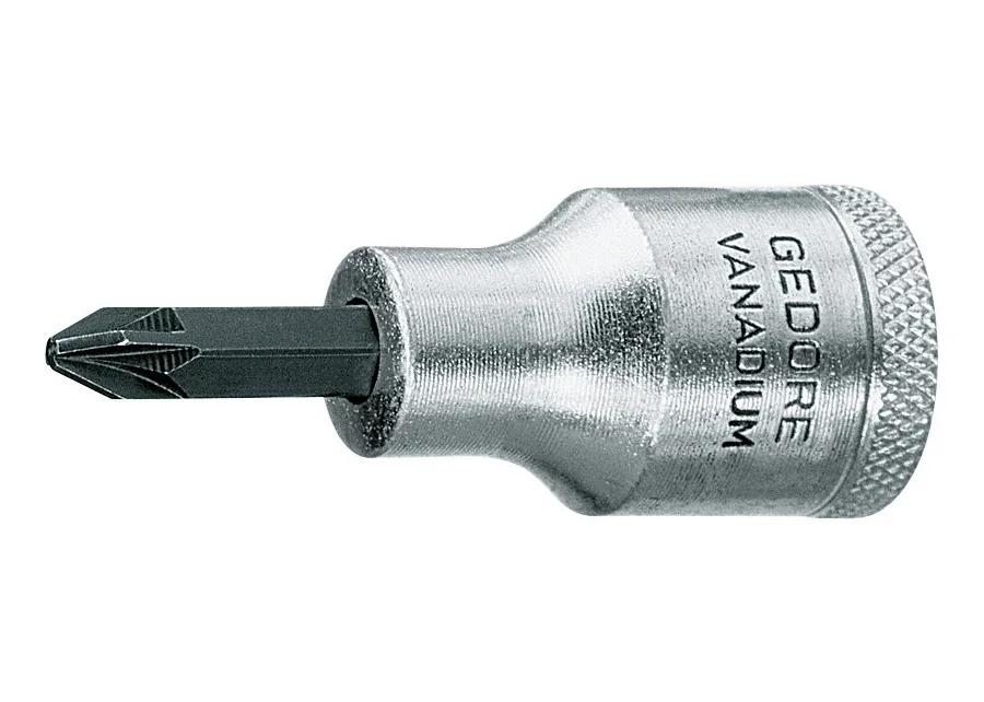 GEDORE 1/2" screwdriver bit socket for PZ cross-head screws, catalogue image