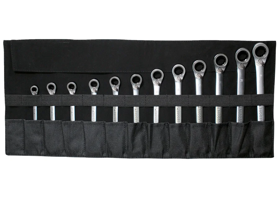 GEDOREred Werkzeug-Rolltasche für Schlüssel leer, Produktbild