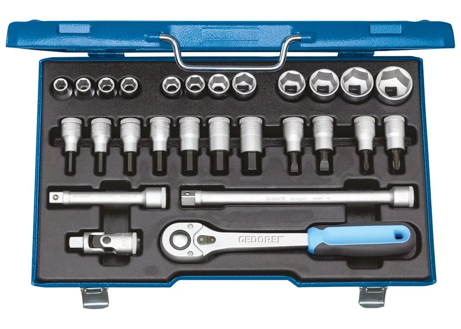 GEDORE 1/2" 27-piece socket wrench set, catalogue image no. 1