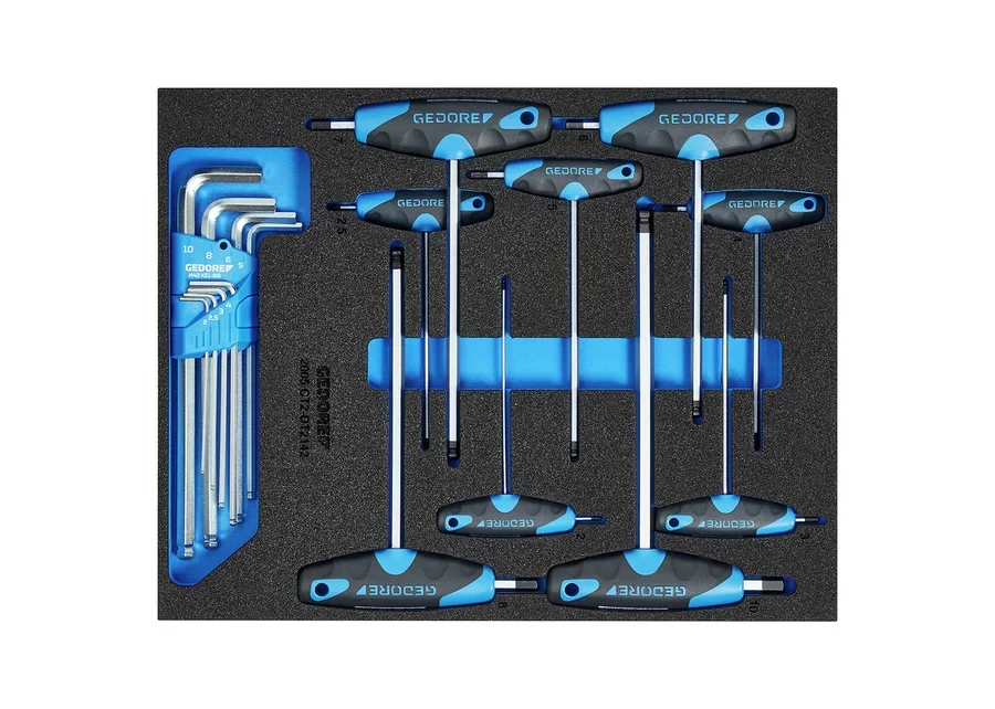 GEDORE angle screwdriver set in 2/4 Check-Tool module, catalog image no. 1