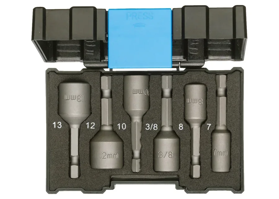 GEDORE bit box with machine-drive sockets, 6-piece, catalogue image