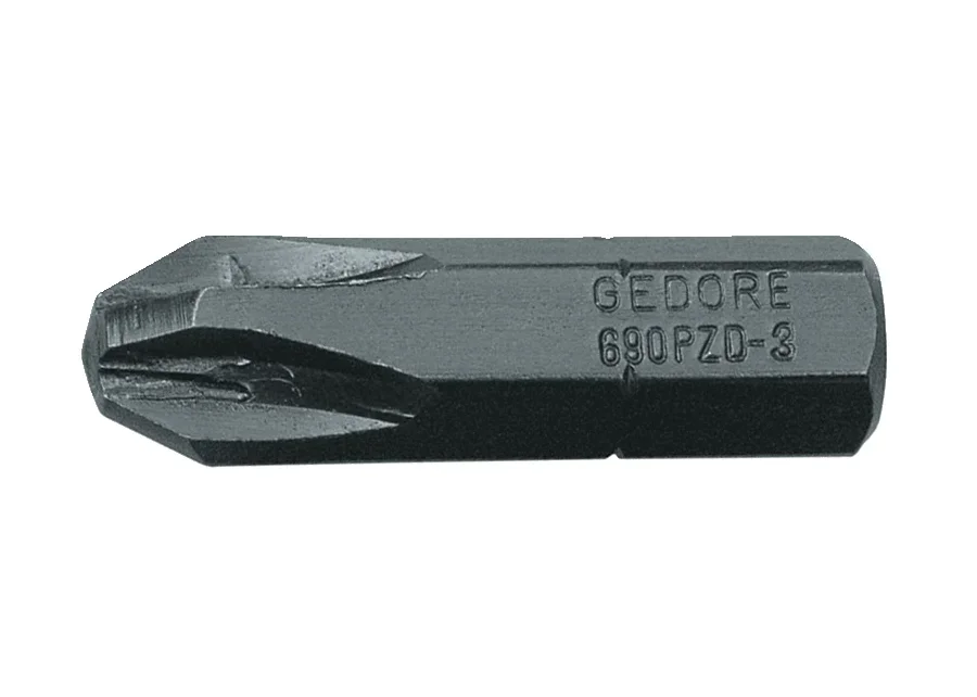 GEDORE 1/4" screwdriver bit, value pack for PZ cross-head screws, catalogue image