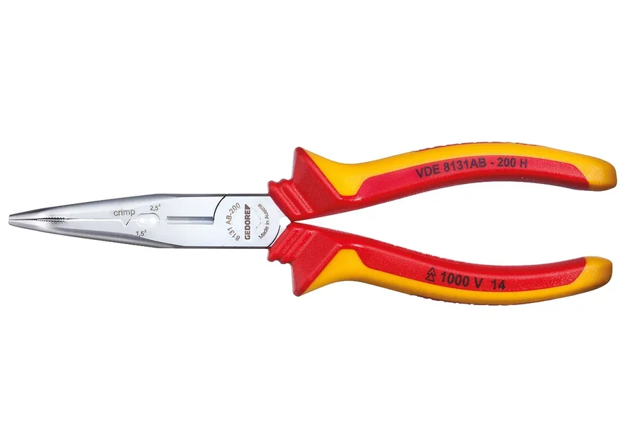 GEDORE VDE angled multifunction pliers with sleeve insulation, catalogue image