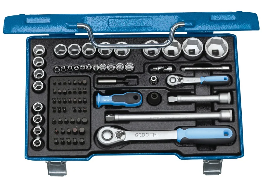 GEDORE 1/4" + 1/2" 81-piece socket wrench set, catalogue image