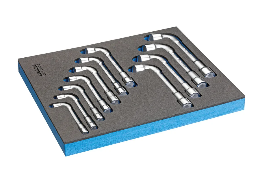 GEDORE double-ended socket set in 2/4 Check-Tool module, detail image