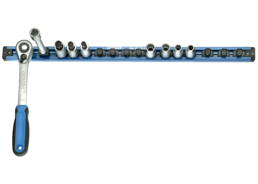 GEDORE empty magnetic 1/2" socket rail, product image