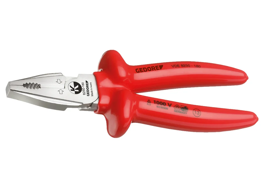 GEDORE VDE heavy-duty combination pliers with dipped insulation, product image no. 1