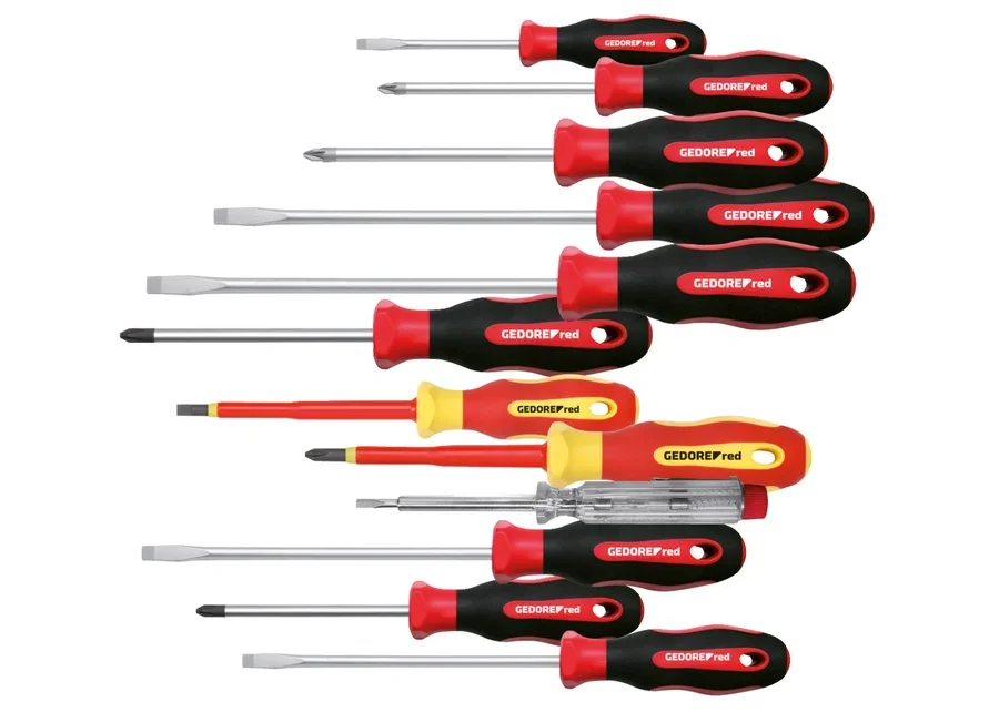 GEDOREred 12-piece XXL screwdriver set, catalog image