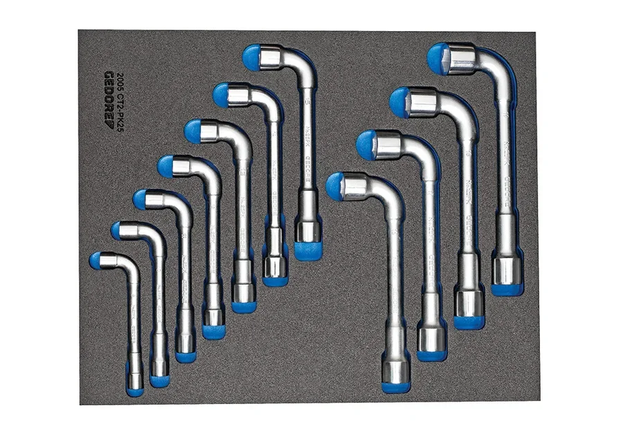 GEDORE double socket wrench set in 2/4 Check-Tool module, catalogue image