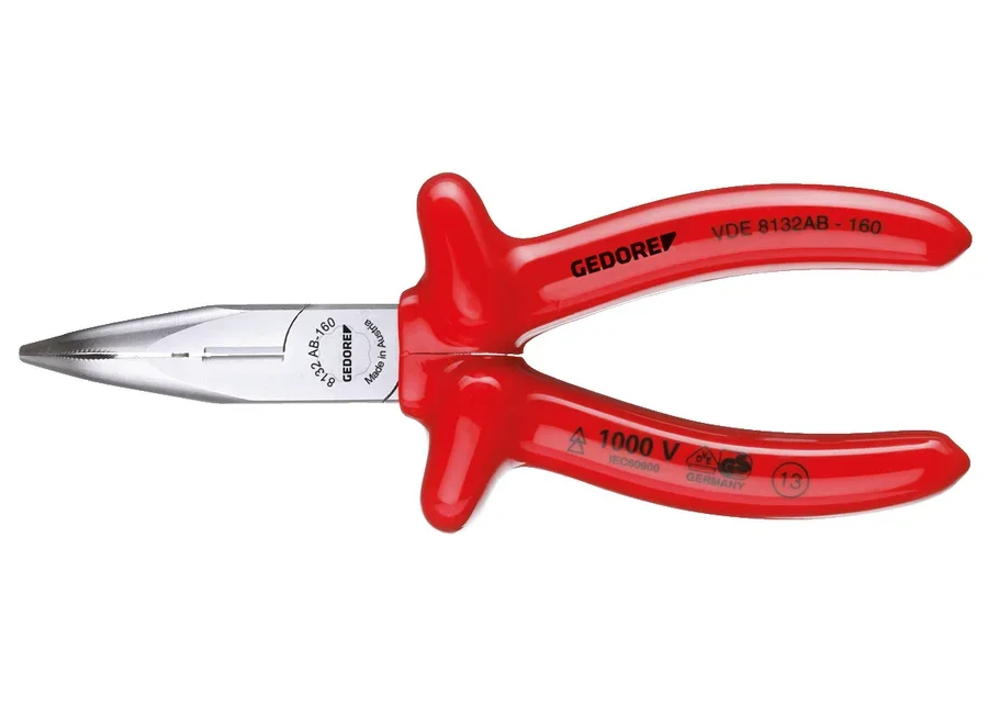 GEDORE VDE half-round-nose pliers, catalogue image