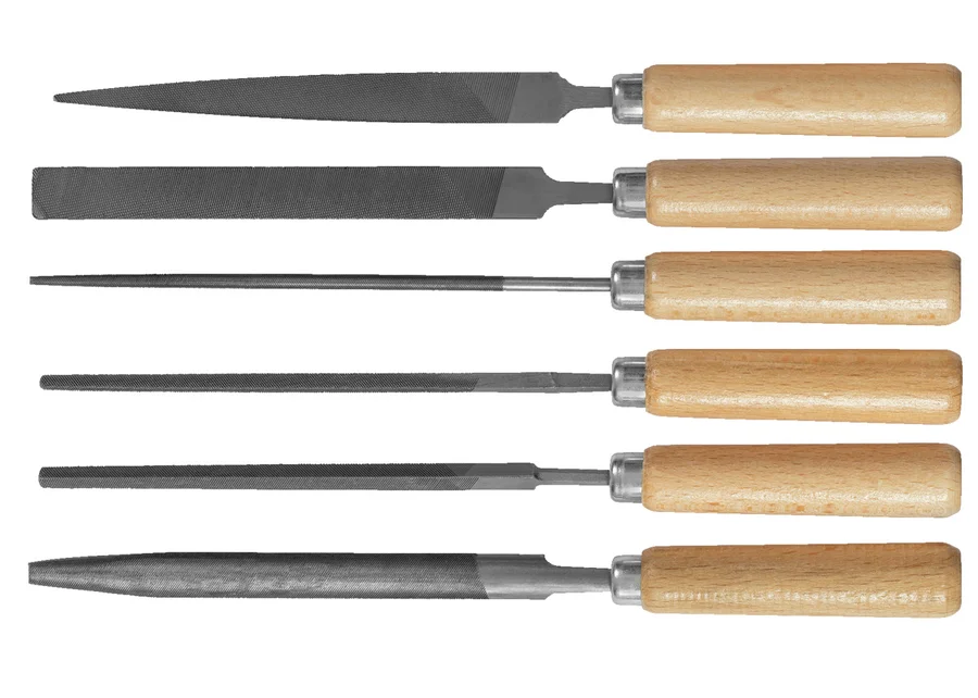 GEDOREred 6-piece needle file set, catalog image