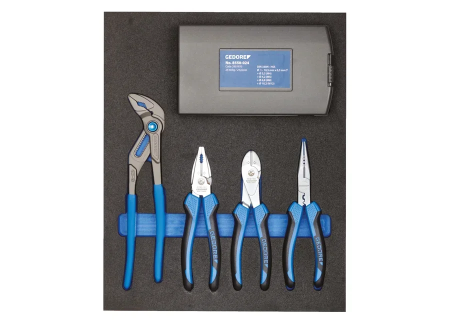 GEDORE Zangen-Sortiment in 2/4 Check-Tool-Modul, Katalogbild