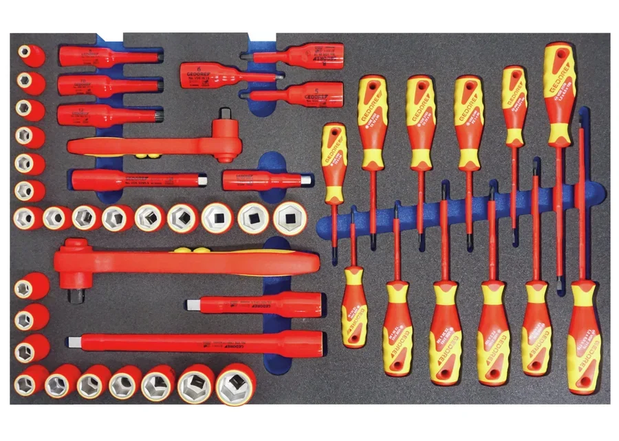 GEDORE Automotive VDE-Werkzeugsortiment, Steckschlüssel + Schraubendreher, Katalogbild