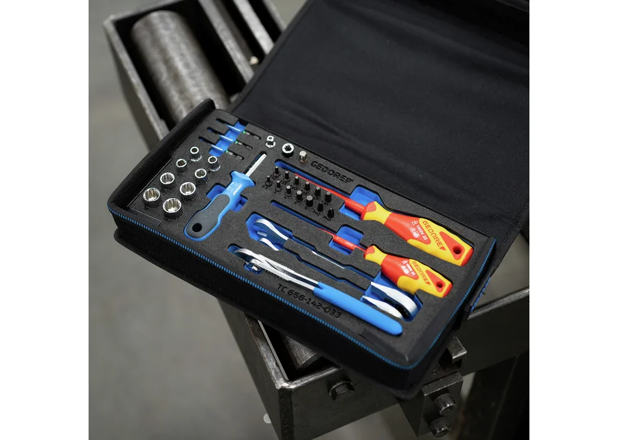 GEDORE 1/4" maintenance kit, 33-piece, product image